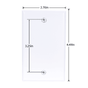 Wall Plate White Wall Plates (1,2,3,4,6 Port) - ShopVerbex